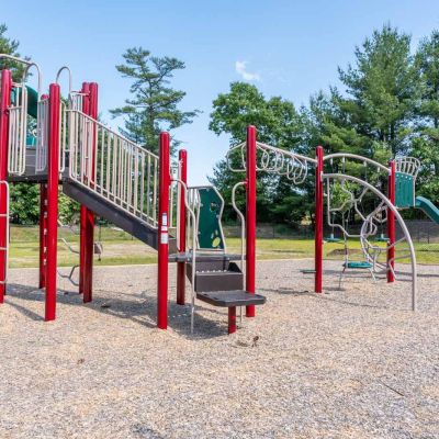 Playground with trees in background