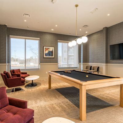 gameroom in the clubhouse